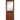 PM Mendes - Hardwood door with two panels and a large unglazed top section.; #finish_unfinished-hardwood