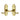 M Marcus - Project Hardware - Milton Door Handles - Short Plate - Latch - Pair; #finish_polished-brass