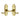 M Marcus - Project Hardware - Milton Door Handles - Short Plate - Latch - Pair; #finish_polished-brass
