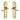 M Marcus - Project Hardware - Kensington Door Handles - Lock - Pair; #finish_polished-brass