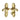M Marcus - Heritage Brass - Adam Door Handles - Bathroom - Pair; #finish_polished-brass