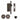 M Marcus - M.Marcus Architectural Hardware - Sliding Lock with Round Privacy Turns - 40mm; #finish_matt-bronze