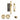 M Marcus - M.Marcus Architectural Hardware - Sliding Lock with Round Privacy Turns - 40mm; #finish_polished-brass