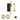 M Marcus - M.Marcus Architectural Hardware - Sliding Lock with Round Privacy Turns - 40mm; #finish_satin-brass