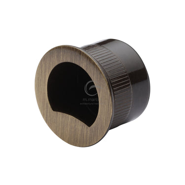 M Marcus - M.Marcus Architectural Hardware - Sliding/Pocket Door Pull Ring ; #finish_antique-brass