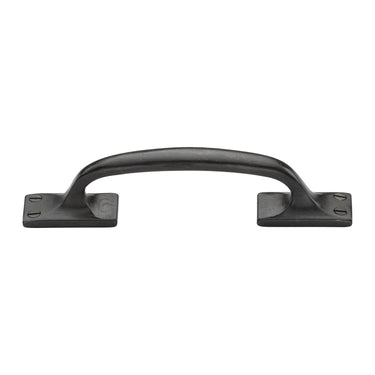 M Marcus - M.Marcus Architectural Hardware - Bronze Offset Cabinet Pull Handle  - 210mm; #finish_rustic-dark-bronze