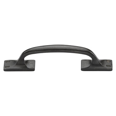 M Marcus - M.Marcus Architectural Hardware - Bronze Offset Cabinet Pull Handle  - 260mm; #finish_rustic-dark-bronze