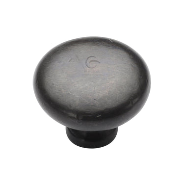 M Marcus - M.Marcus Architectural Hardware - Rustic Bronze Round Cabinet Knob - 38mm; #finish_rustic-dark-bronze