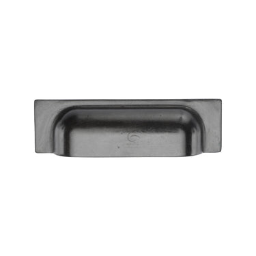 M Marcus - M.Marcus Architectural Hardware - Rustic Bronze Military Cabinet Pull Handle - 76 - 96mm; #finish_rustic-dark-bronze