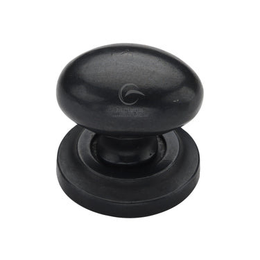 M Marcus - M.Marcus Architectural Hardware - Rustic Bronze Oval Cabinet Knob on Rose - 32mm; #finish_rustic-dark-bronze