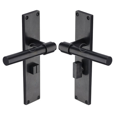 M Marcus - M.Marcus Architectural Hardware - Fountain Door Handles - Bathroom - Pair; #finish_rustic-dark-bronze