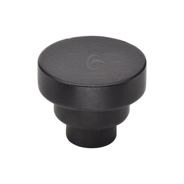 M Marcus - M.Marcus Architectural Hardware - Round Stepped Cabinet Knob - 32mm; #finish_rustic-dark-bronze