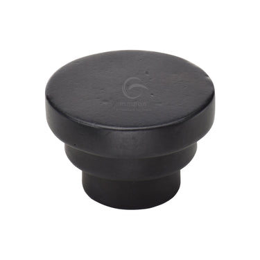 M Marcus - M.Marcus Architectural Hardware - Round Stepped Cabinet Knob - 38mm; #finish_rustic-dark-bronze
