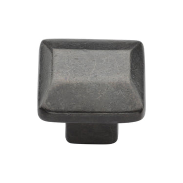 M Marcus - M.Marcus Architectural Hardware - Trapezoid Cabinet Knob - 32mm; #finish_rustic-dark-bronze