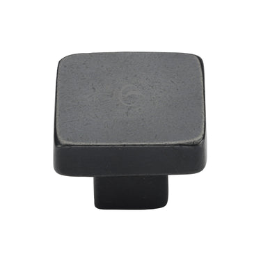 M Marcus - M.Marcus Architectural Hardware - Square Cabinet Knob - 32mm; #finish_rustic-dark-bronze