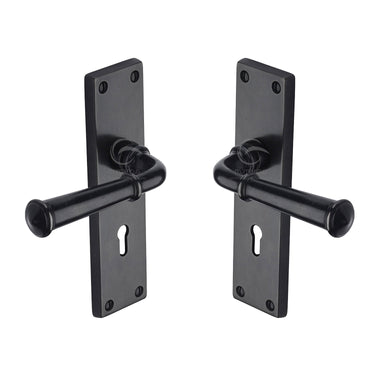 M Marcus - M.Marcus Architectural Hardware - Ashfield Door Handles - Lock - Pair; #finish_rustic-dark-bronze