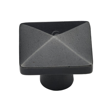 M Marcus - M.Marcus Architectural Hardware - Square Pyramid Cabinet Knob - 38mm; #finish_rustic-dark-bronze