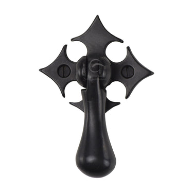 M Marcus - M.Marcus Architectural Hardware - Bronze Fleur De Lys Cabinet Pull - Drop Pull; #finish_rustic-dark-bronze