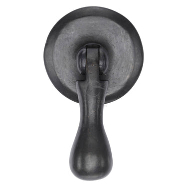 M Marcus - M.Marcus Architectural Hardware - Cabinet Drop Pull On Round Plate; #finish_rustic-dark-bronze
