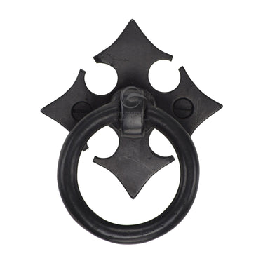 M Marcus - M.Marcus Architectural Hardware - Bronze Fleur De Lys Cabinet Pull - Ring Drop; #finish_rustic-dark-bronze
