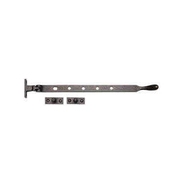 M Marcus - M.Marcus Architectural Hardware - Casement Window Stay - Ball Design - 12"; #finish_rustic-pewter