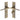M Marcus - Heritage Brass - Gio Door Handles - Reeded - Bathroom - Pair; #finish_antique-brass