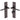 M Marcus - Heritage Brass - Gio Door Handles - Reeded - Bathroom - Pair; #finish_matt-bronze