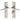 M Marcus - Heritage Brass - Gio Door Handles - Reeded - Bathroom - Pair; #finish_satin-nickel