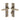 M Marcus - Heritage Brass - Sutton Door Handles - Reeded - Bathroom - Pair; #finish_antique-brass