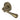 M Marcus - Heritage Brass - Roma Door Handles on Round Rose - Reeded - Pair; #finish_antique-brass