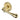 M Marcus - Heritage Brass - Roma Door Handles on Round Rose - Reeded - Pair; #finish_polished-brass