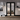 LPD Doors - Soho Internal Room Divider door in black with clear glazing panels.; #finish_pre-finished-black