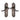 M Marcus - Heritage Brass - Sandown Door Handles - Lock - Pair; #finish_matt-bronze