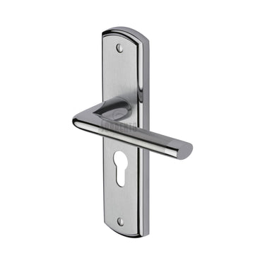 M Marcus - Sorrento - Lena Door Handles - Euro Lock - Pair; #finish_apollo-finish