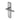 M Marcus - Sorrento - Lena Door Handles - Lock - Pair; #finish_apollo-finish