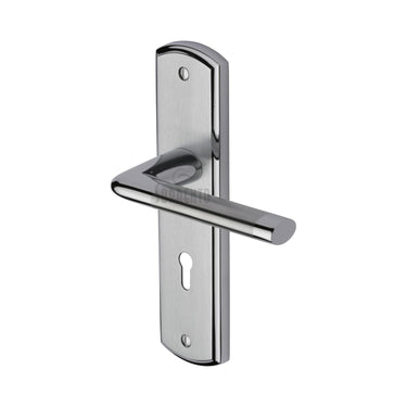 M Marcus - Sorrento - Lena Door Handles - Lock - Pair; #finish_apollo-finish