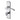 M Marcus - Sorrento - Luca Door Handles - Long Plate - Bathroom - Pair; #finish_polished-chrome