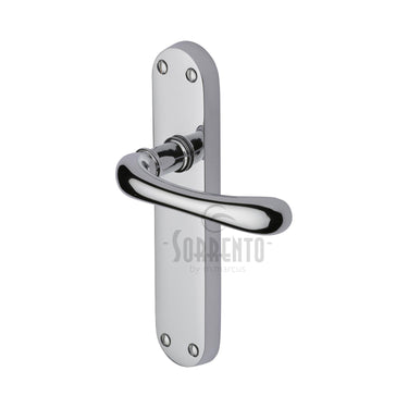 M Marcus - Sorrento - Donna Door Handles - Latch - Pair; #finish_polished-chrome