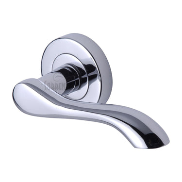 M Marcus - Sorrento - Aurora Door Handles on Round Rose; #finish_polished-chrome