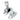 Prima Hardware - Brighton Fastener - Acorn London Style - 49mm x 22mm; #finish_satin-chrome-plate