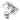 Prima Hardware - Claw Fastener Ball End - 64mm x 18mm; #finish_satin-chrome-plate