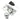 Prima Hardware - Claw Fastener Ball End - Locking - 64mm x 18mm; #finish_satin-chrome-plate