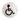 M Marcus - Eurospec - Door Signage - Disabled; #finish_bright-stainless-steel