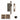 M Marcus - M.Marcus Architectural Hardware - Sliding Lock with Square Privacy Turns - 40mm; #finish_antique-brass