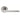 M Marcus - Serozzetta - Uno Door Handles on Rose - Pair; #finish_satin-chrome