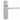 M Marcus - Serozzetta - Uno Door Handles on Backplate - Latch - Pair; #finish_satin-chrome