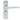 M Marcus - Serozzetta - Uno Door Handles on Backplate - Bathroom - Pair; #finish_satin-chrome