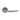 M Marcus - Serozzetta - Dos Door Handles on Rose - Pair; #finish_satin-chrome
