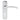 M Marcus - Serozzetta - Tres Door Handles on Backplate - Lock - Pair; #finish_polished-chrome