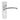 M Marcus - Serozzetta - Tres Door Handles on Backplate - Lock - Pair; #finish_satin-chrome
